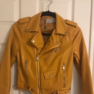 COPY - Zara cropped vegan moto jacket